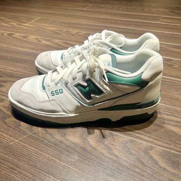 New Balance men’s 550 white green sneakers shoes (similar to Aime Leon Dore) 10 - Picture 2 of 7